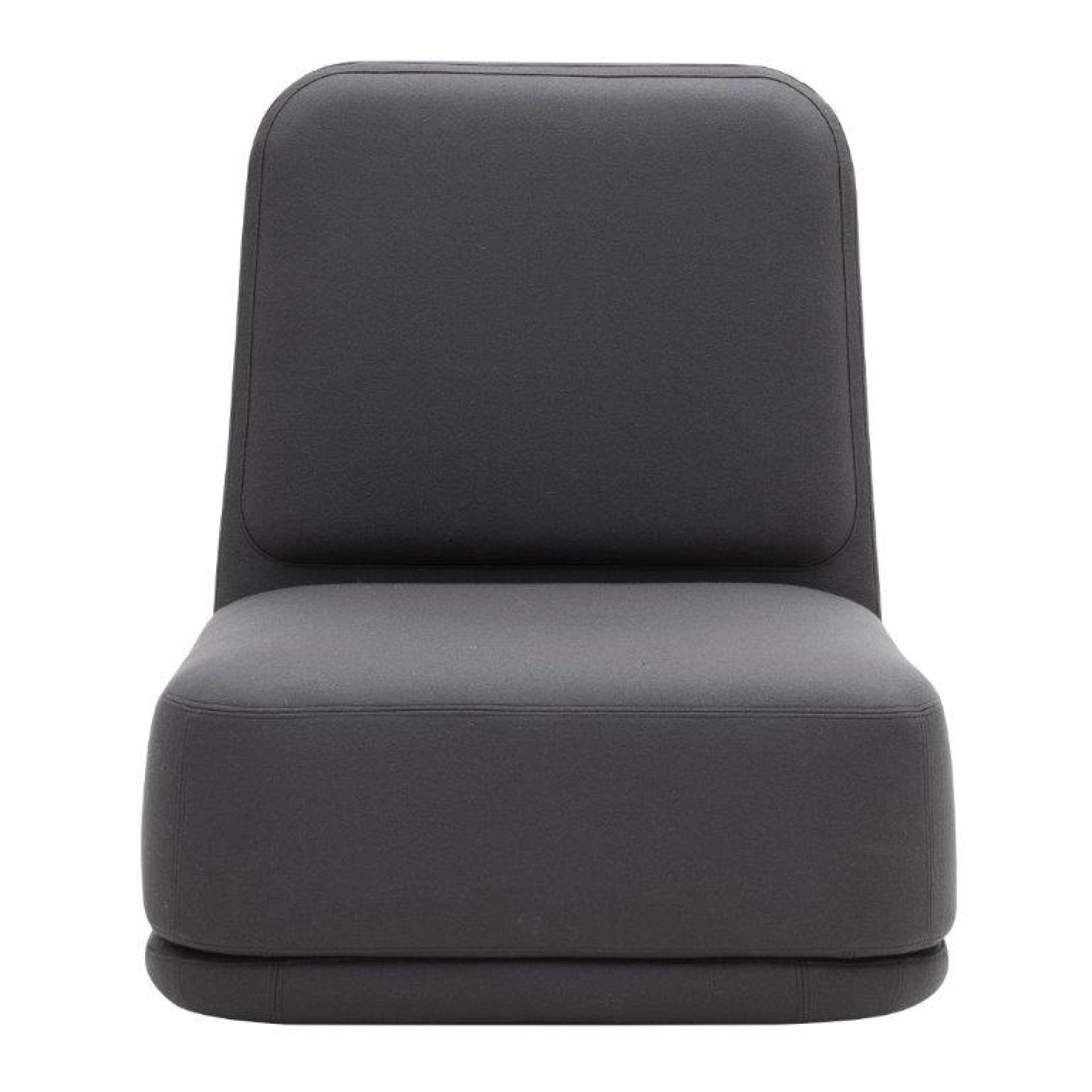 Grauer Standby Sessel von Softline, moderner Loungesessel für Wohnzimmer und Büro.